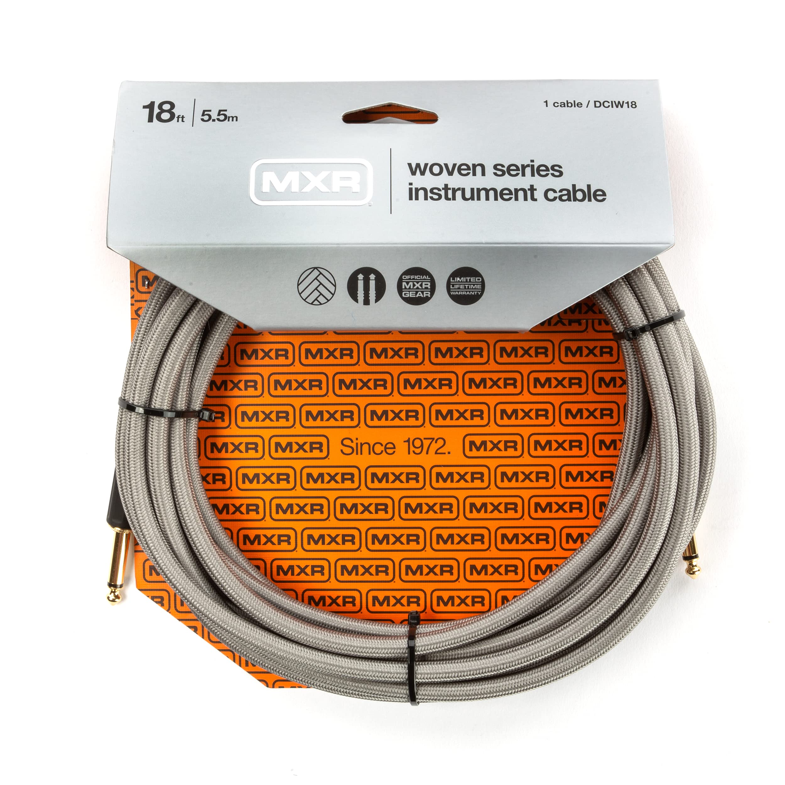 Amazon.com: MXR Pro Series Woven Instrument Cable 18 ft|5.4 m